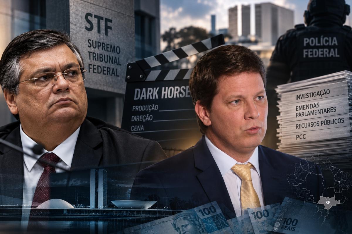 Dino derruba sigilo de investigação sobre “Dark Horse”, PF cita possível elo com PCC e aponta Mário Frias como agente central